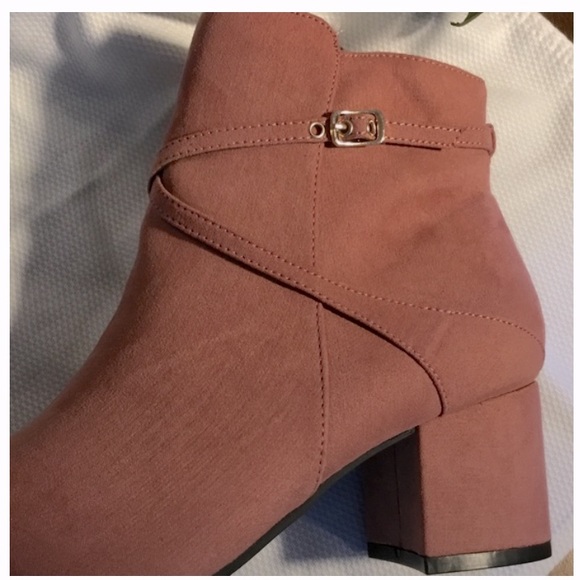 JD WILLIAMS~LADIES BLOCK HEEL SMART CHELSEA~Size 6~NEW Dusty Pink - Picture 4 of 12